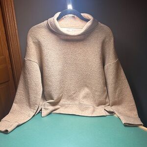 CALIA by Carrie Underwood Cowl Neck Sweater in Tan